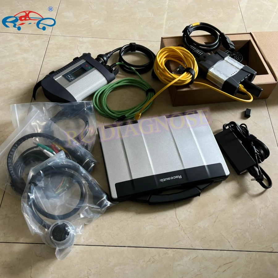 2024 Expert Software ICom Next MB Star C4 SD Wi-Fi Connect Мультиплексор Кабели OBD2 2 в 1 ТБ HDD SSD CF53