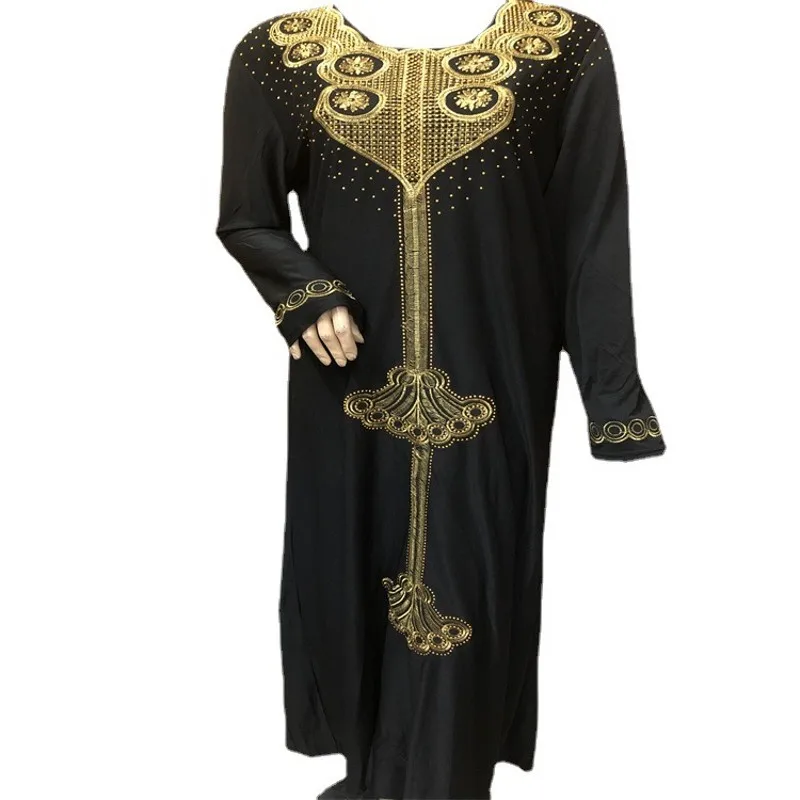 Женское платье макси Abayas, мусульманское платье с вышивкой в арабском и мусульманском стиле, модная новинка, кимоно в турецком стиле, платье-...