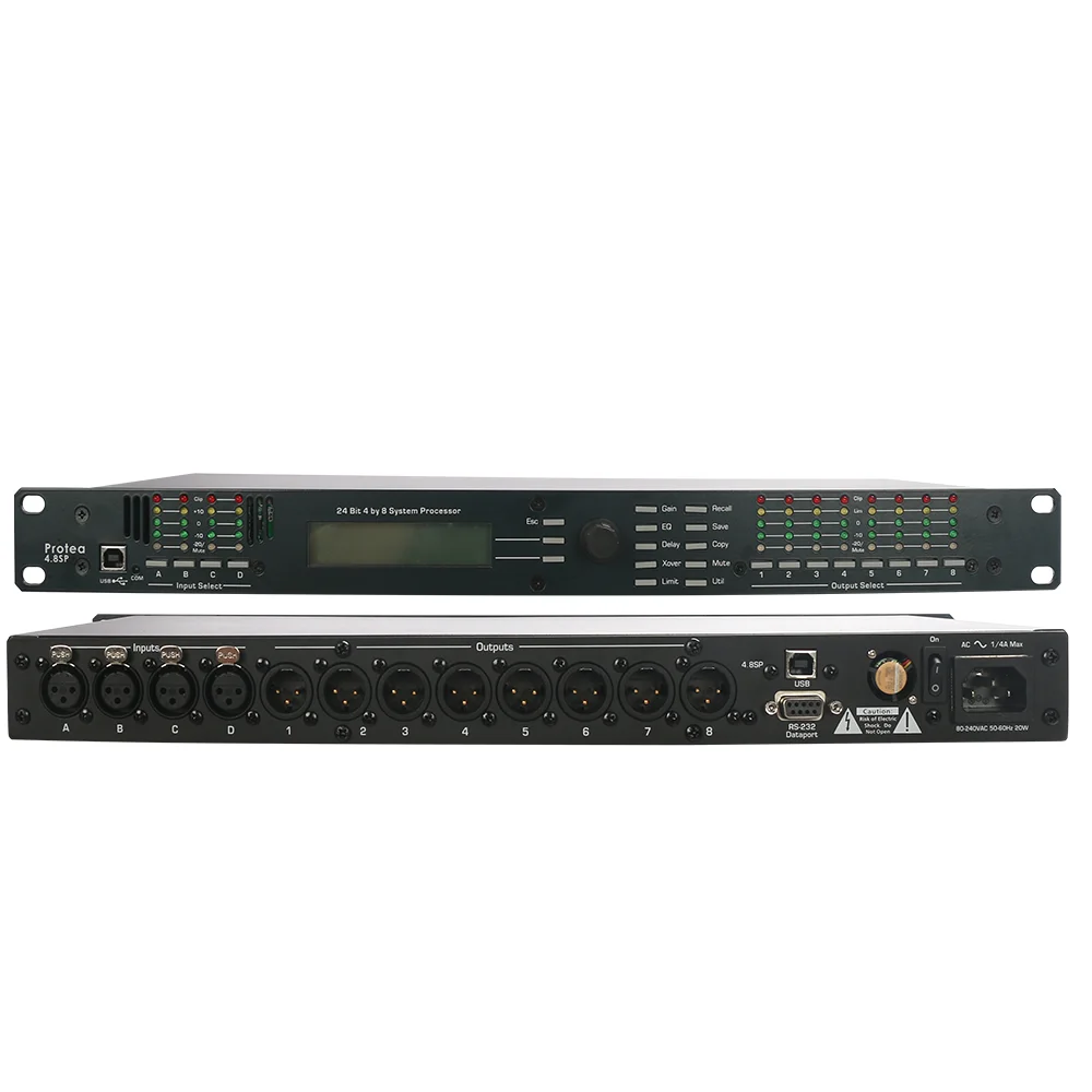 Фото ASHLY Audio 4.8SP 4 входа 8 выходов цифровой процессор DSP управление динамиками Pro Audio Protea сценическое оборудование для хит продаж №4