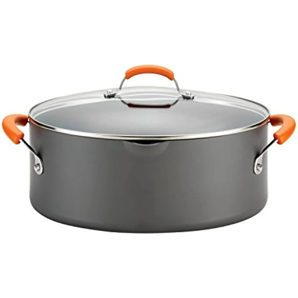 

Brights Hard Anodized Nonstick Pasta Pot / Stockpot / Stock Pot - 8 Quart Gray