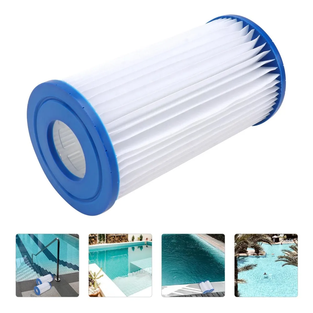 

1Pc Pool Filter Cartridge Creative Useful Pool Replacement Filter White