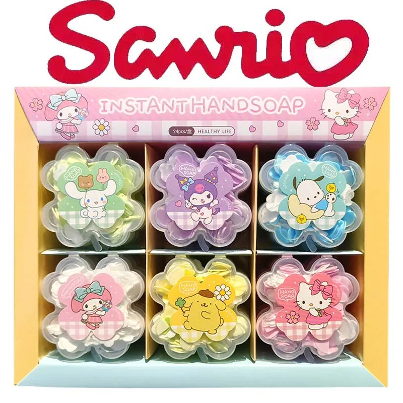 Sanrio Hello Kitty одноразовая мыльная бумага удобная для путешествий чистые