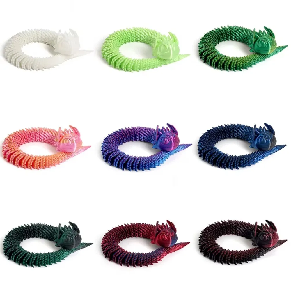 Светящаяся модель с принтом 3D печатная змея реалистичная имитация змеи ручной