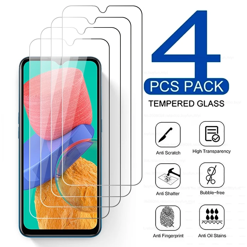 4pcs-full-cover-tempered-glass-for-samsung-galaxy-m33-5g-2022-m-33-33m-66-explosion-proof-screen-protectors-safety-armor-film