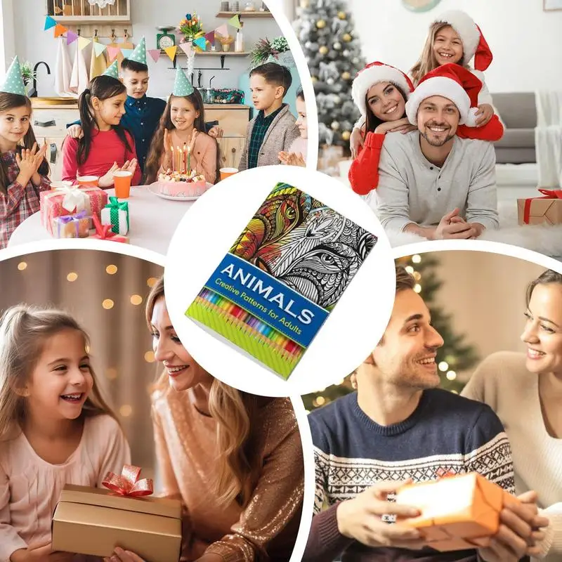 Успокаивающая книжка-раскраска детские книги для рисования портативные