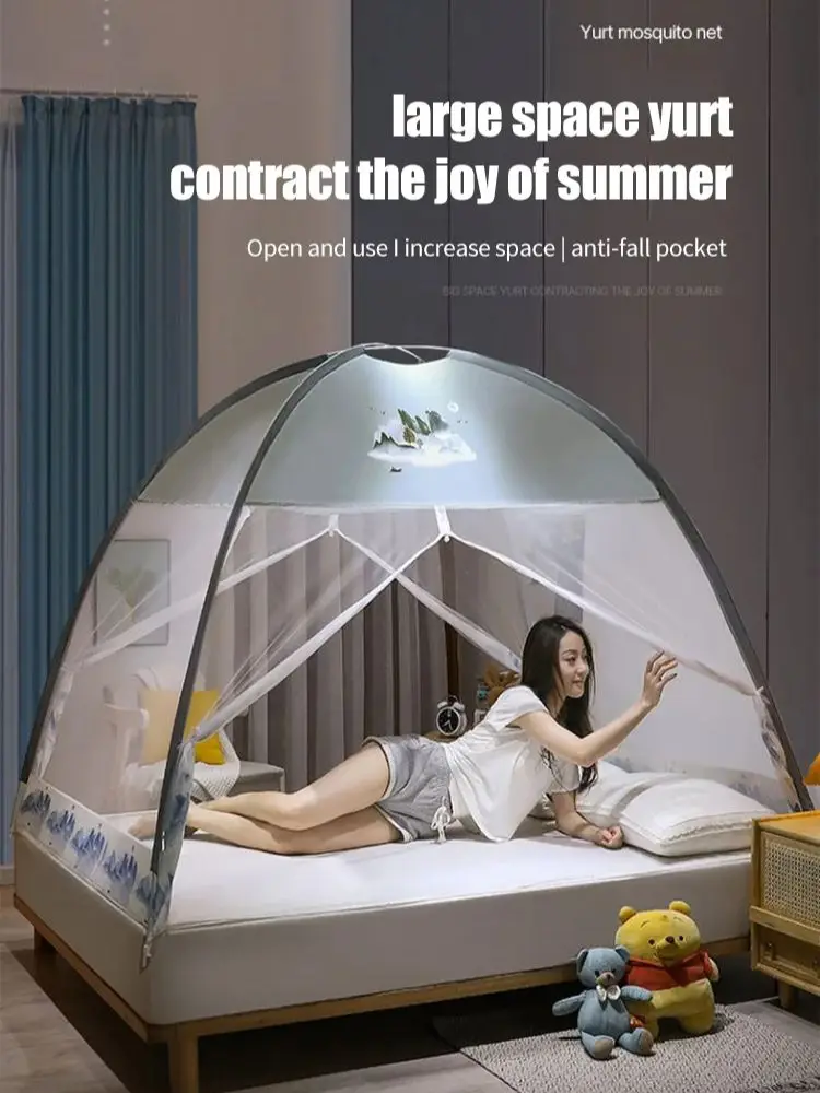 Новая Складная москитная сетка Yurt для установки палатка с москитной сеткой