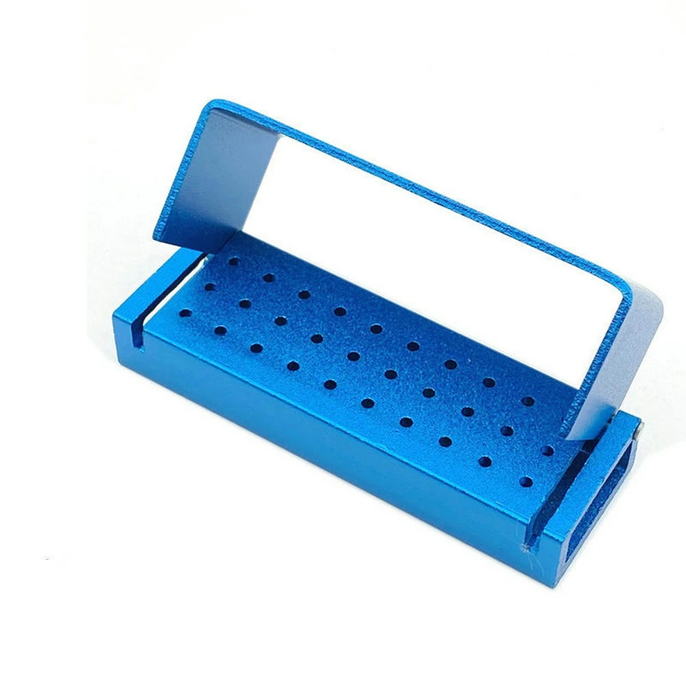 

15/30 holes Dental Diamond Burs Holder Block Disinfection Box Autoclave ALUMINIUM Bur Holder Dentist Tools