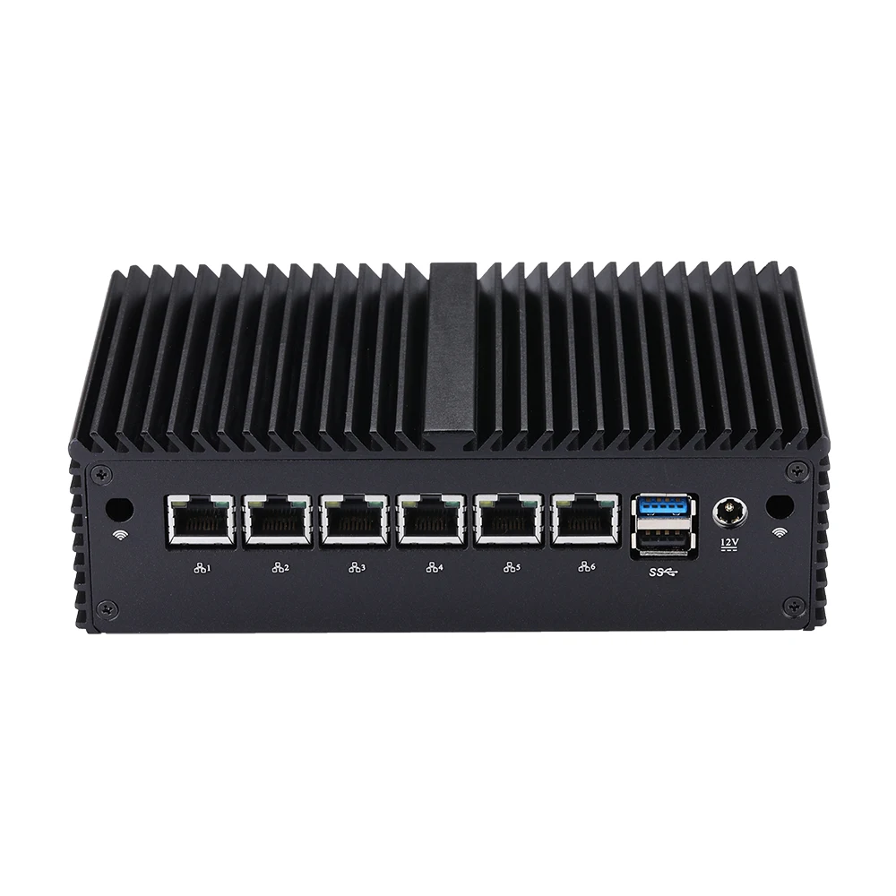 Мини-компьютер Qotom 6 Ethernet Q190G6 J1900 слот для сим-карты Micro PC цифровой информационный
