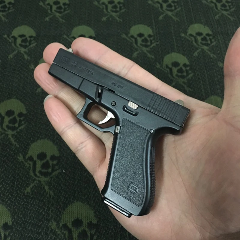 

1:2 Glock22 миниатюрная оболочка, съемная мини-модель пистолета из сплава, игрушка для взрослых, аксессуары для украшения офиса, стола, дома