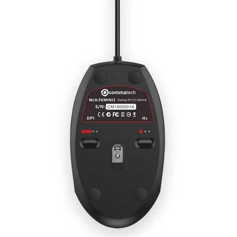 Фото Игровая мышь Commatech Fkmini3, проводная USB, легкая, CF/RTS, двуручная мышь для киберспорта, оптические аксессуары для ПК PMW3311, 12000 точек на дюйм, подарок №4