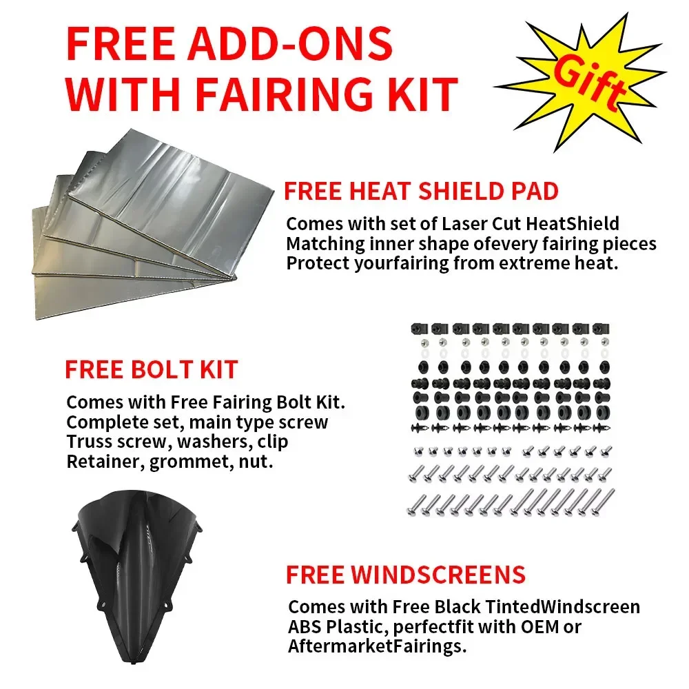 Комплект обтекателей для мотоцикла комплект кузова из пластика YAMAHA YZF-R1 YZF R1 2002-2003