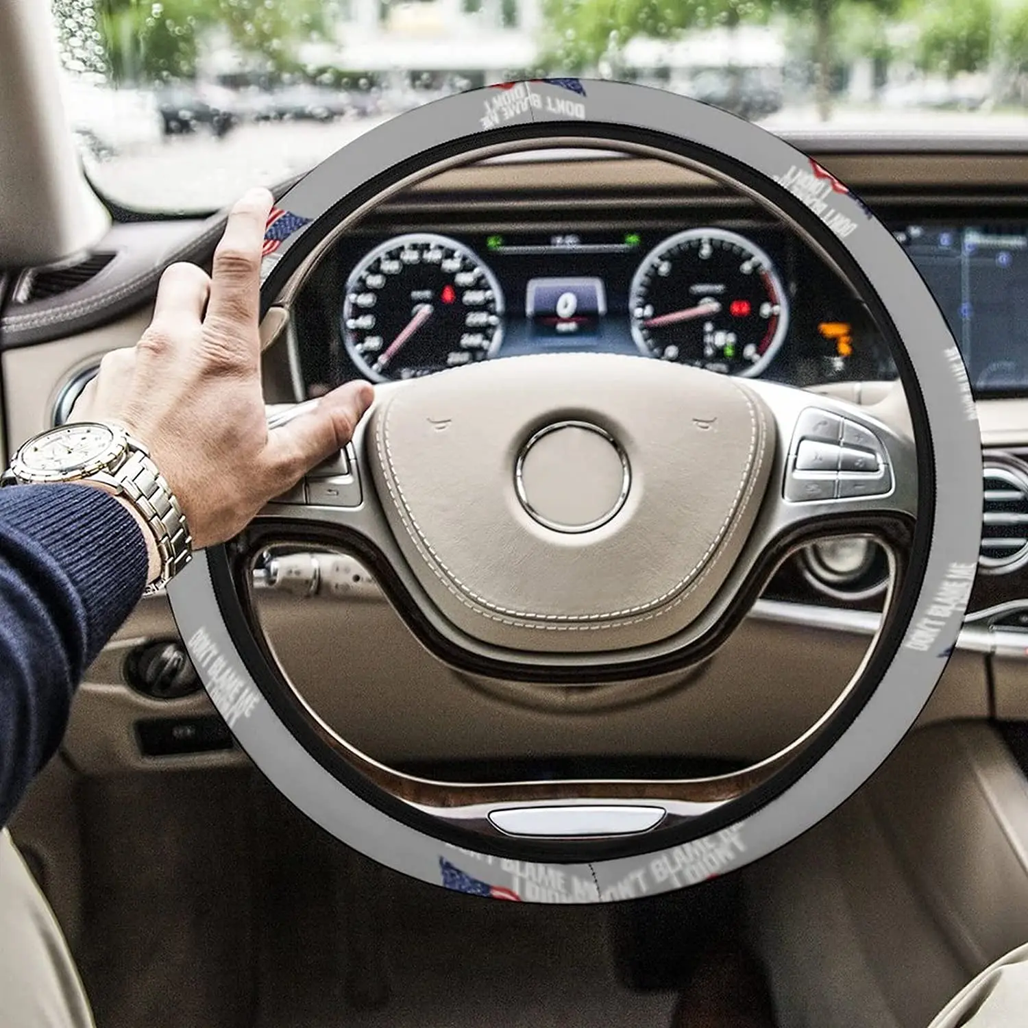 

Новый Неопреновый чехол на руль с изображением Иисуса из Религиозной христианской веры, Универсальный 15-дюймовый протектор, воздухопроницаемый, не скользит