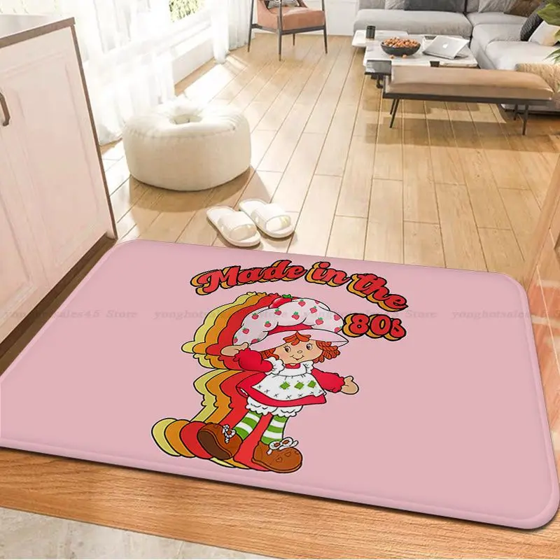 Ковер для маленьких клубничных девушек нескользящий современный ковер прихожей