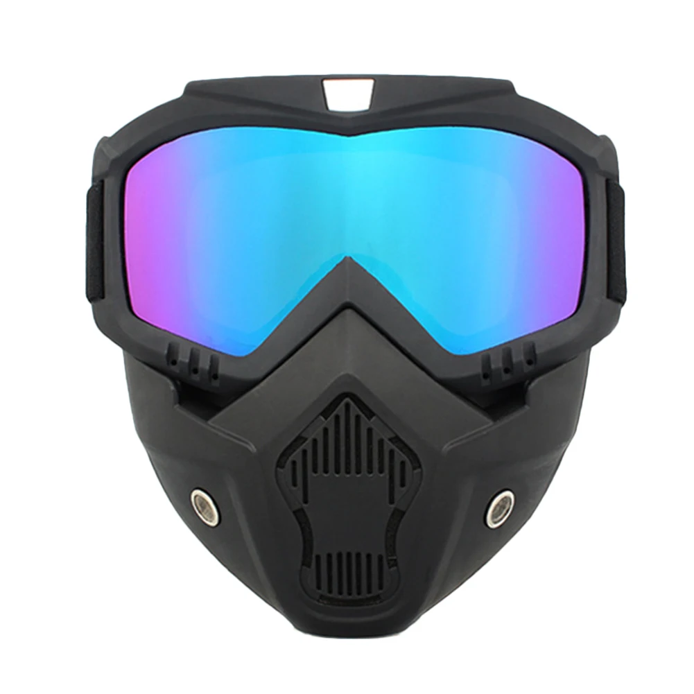 

Motocross Sunglasses Windproof Cycling Riding Skiing Goggles With Mouth Mask UV Protection Bike Motorcycle Helmet Mask