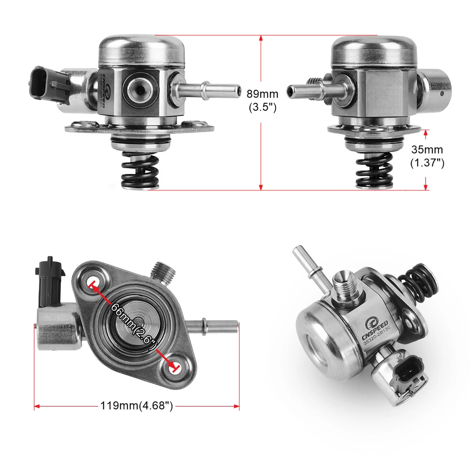 35320-2B220 топливный насос высокого давления (Новый) для Hyundai Accent 2011-2017 Sonata 2015-2017 Kia Soul