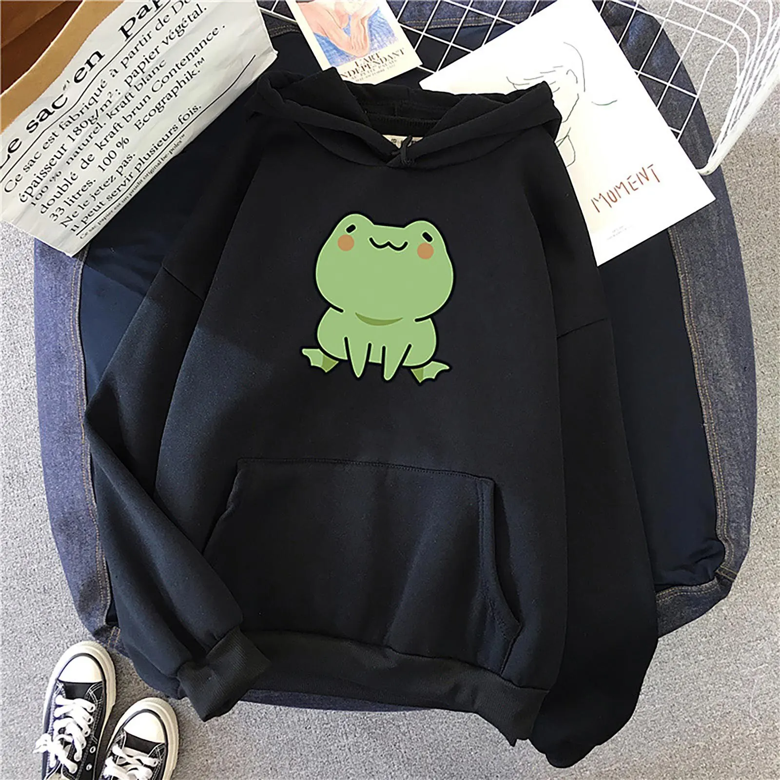Wanjirong Mens Sweatshirts Frog Obey Hypnotoad Casual Longsleeve Sweater
