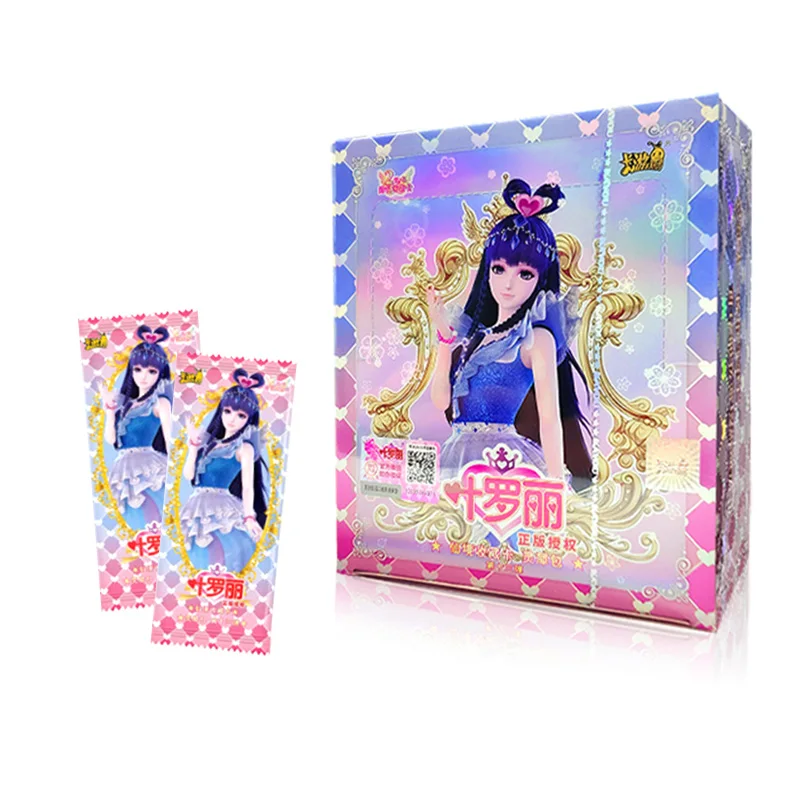 

Original Ye Luoli Wonderland Anime Figures Bronzing Flash Card Magical Girl Princess Collection Cards for Children Toys Gifts
