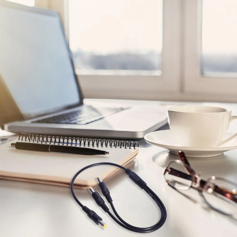 2-сторонний кабель-разветвитель питания разъемы 5 5x2 мм для камеры и светодиодного