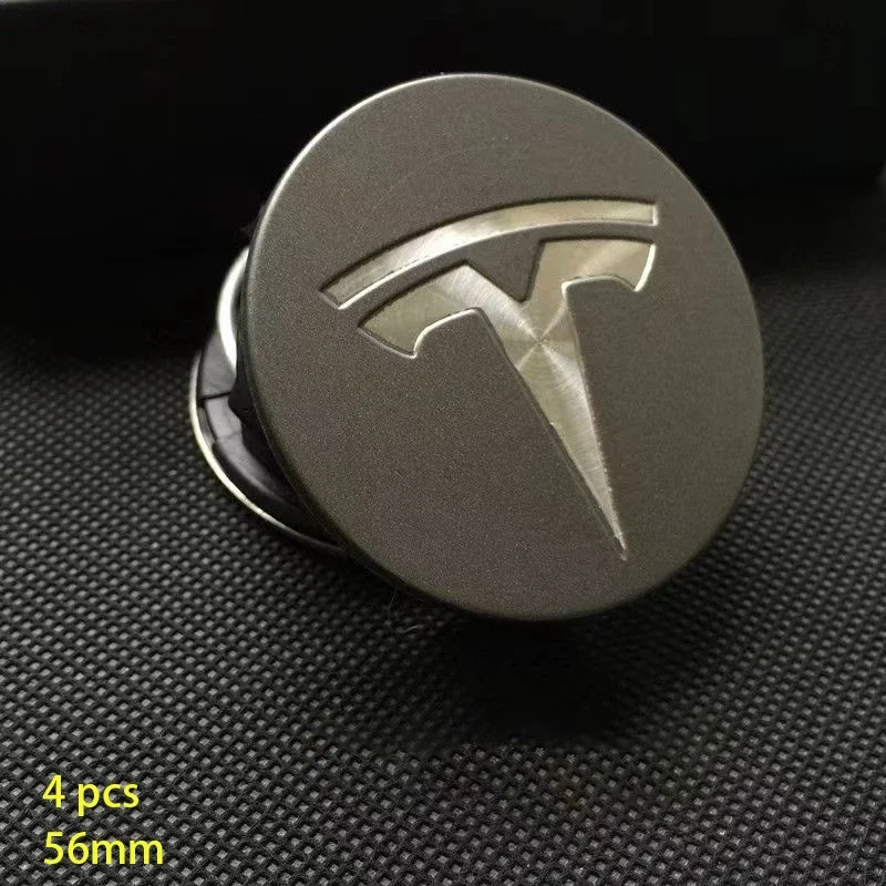 

4 шт. для Tesla Model 3 Model Y, крышки значков, колпаки ступиц, 4 шт., 56 мм, центральные колпаки ступиц для Tesla Model Y X S 2023, автомобильные аксессуары, стиль