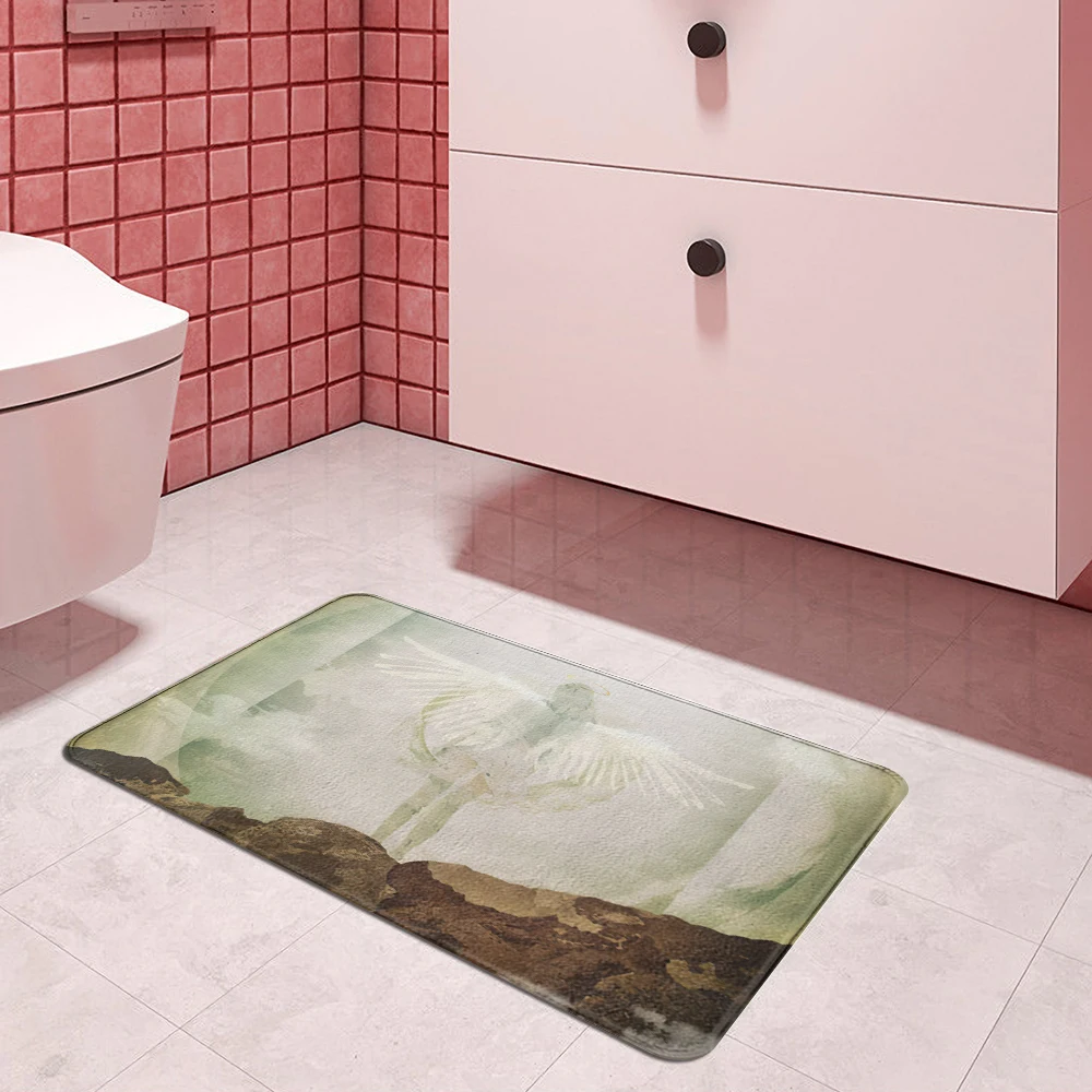 Коврик дверной с принтом ангела кухонный ковер для входной двери коврик ванной