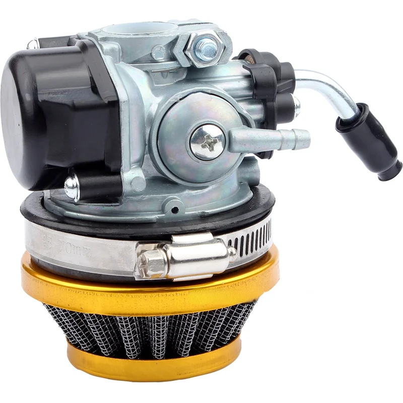 

Карбюратор карбюратора для гоночного велосипеда, воздушный фильтр с топливным фильтром для 2-х тактных китайских двигателей 49cc, 50cc, 80cc, карм...