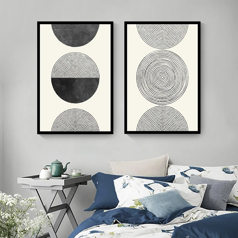 

Nordic Simple Modern Abstract Geometry Porch Living Room Mural Poster Wall Picture Decoration Picture Home Decoration