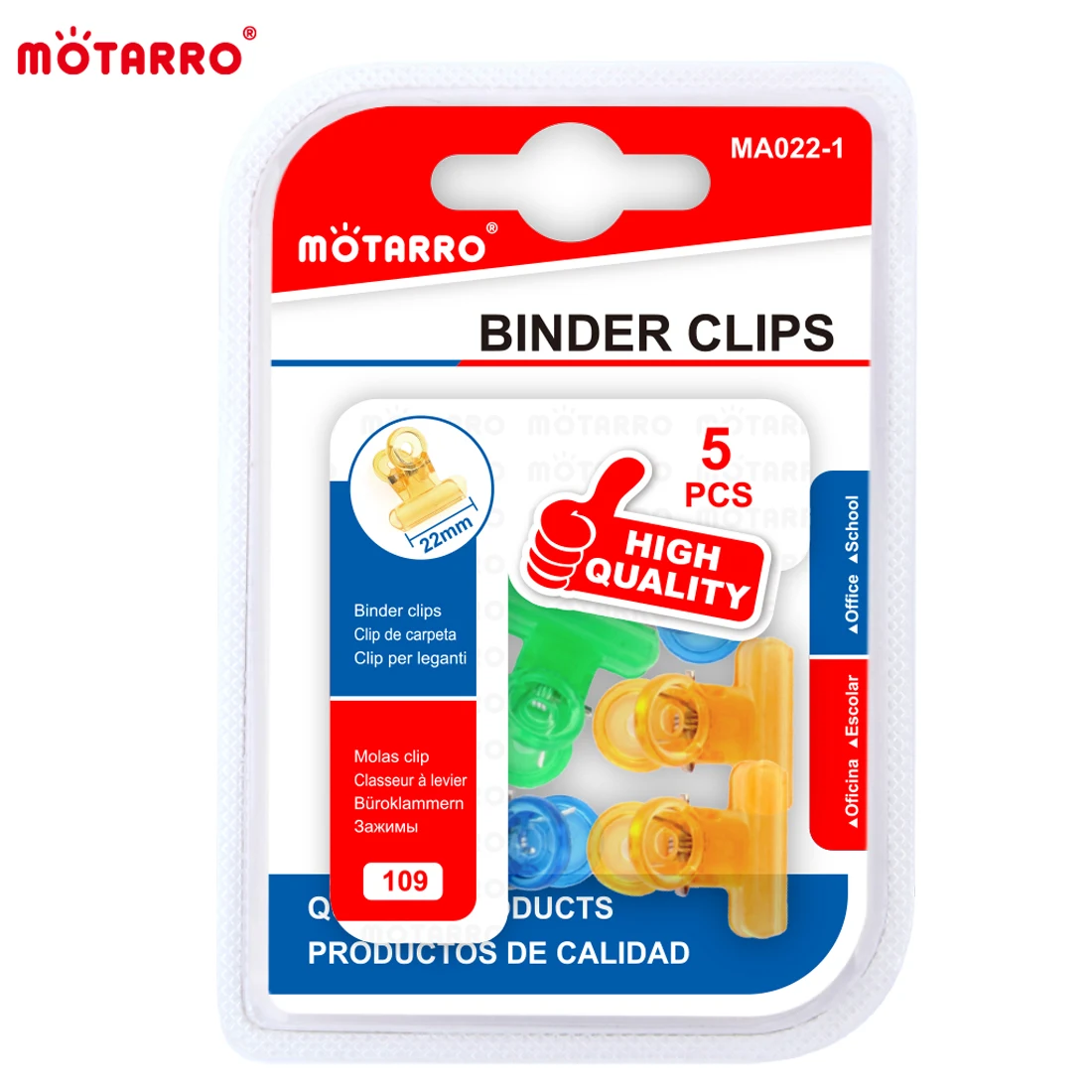 Прозрачные Расчески MOTARRO 5 Шт./компл. Красочные Застежки Для Бумаги Канцелярские