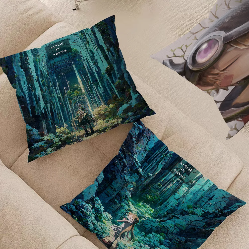 M-Made In A-Abyss Pillow Cover Design Cushion Decor Holiday Decorati