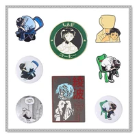 eva ikari shinji ayamboli enamel pin animation collection brooch lovely bag decorative badge commemorative gift for fans friends