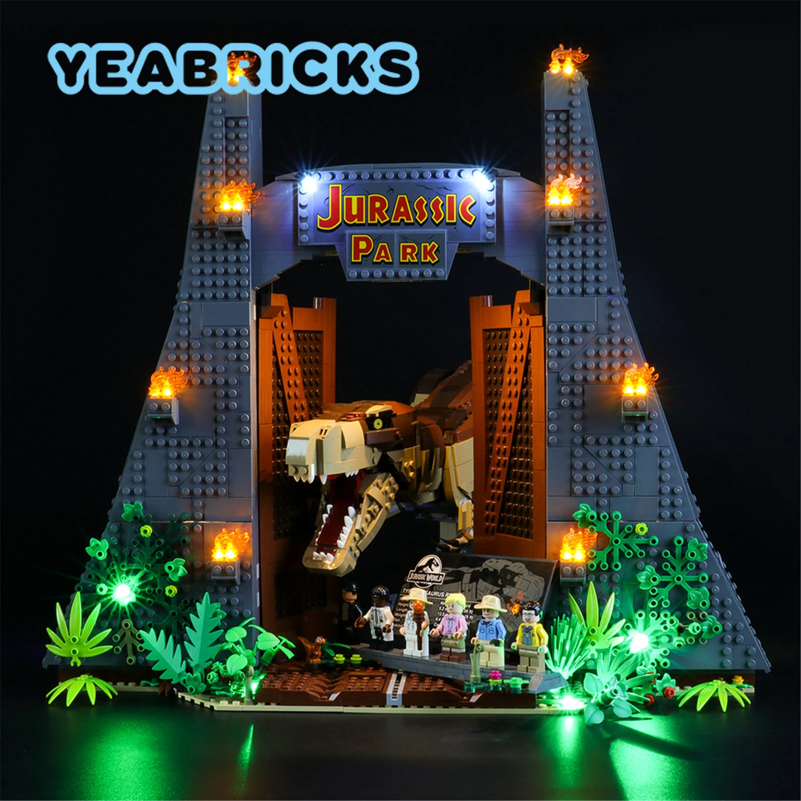 

YEABRICKS набор со светодиодной подсветкой для 75936 строительных блоков (без модели) Кирпичи игрушки для детей