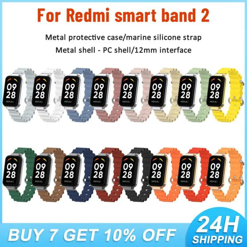 

Wearable Watch Band Made Of High-quality Silicone Comfortable Watch Wrist For Redmi Band 2 Replacement Strap One Size Fits All
