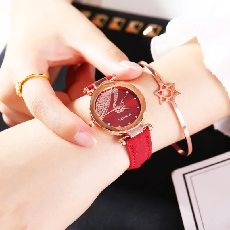 

New Luxury Swan Starry Watch for Women Temperament Frosted Quartz Wristwatches Exquisite Fashion Jewelry Accessories