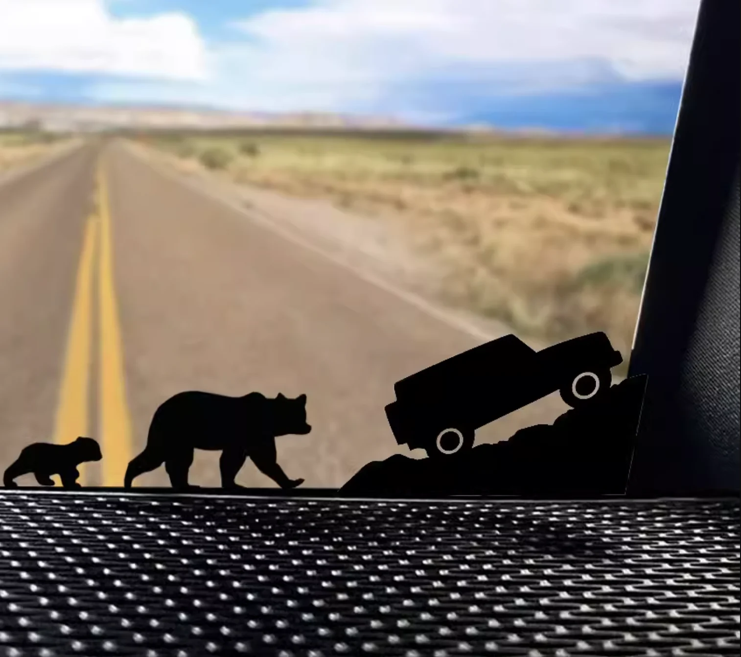 Забавные автомобильные наклейки с изображением динозавра наклейка медведем