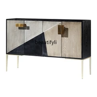yj nordic light luxury entrance cabinet modern minimalist hallway home curio cabinet italian sideboard cabinet