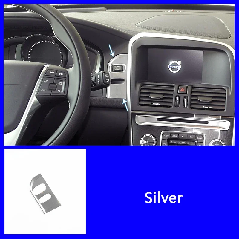 

Стайлинг автомобиля, декоративная накладка на панель замочной скважины для Volvo XC60 2012-2017, левый руль, внутренние автомобильные аксессуары из нержавеющей стали