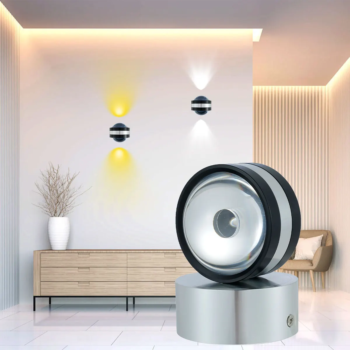 

6W LED Wall Lamp Up and Down Luminous Lighting Wall Light For Stair Bedroom Bedside Corridor Outdoor Sconce Light Garden Decor