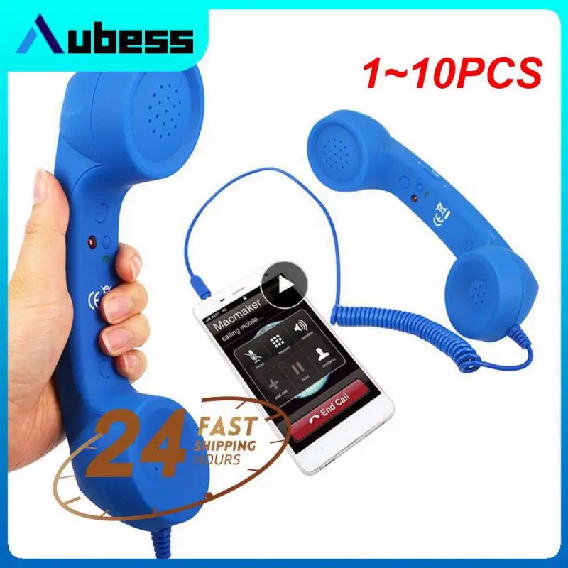 

1 ~ 10 шт. 3,5 мм Универсальные телефонные приемники с защитой от излучения, магнитные наушники, микрофон, гарнитура, причудливый подарок