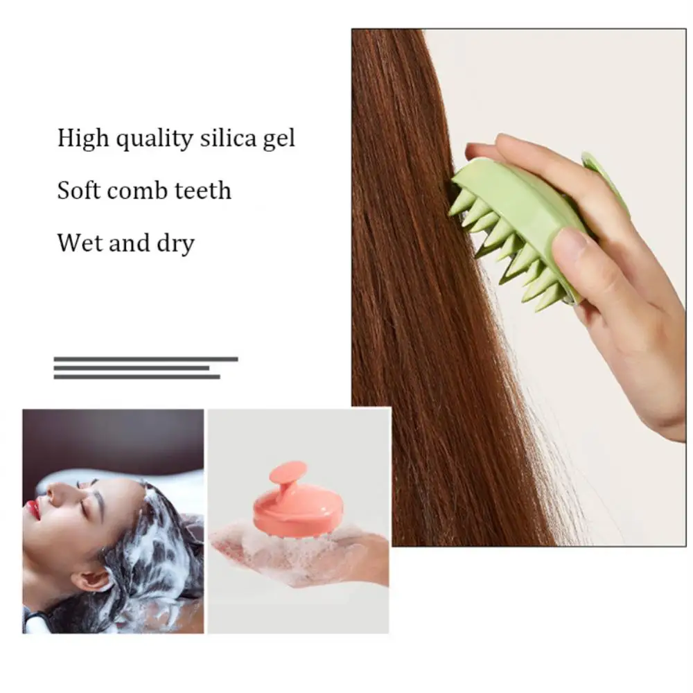 

Manual Head Scalp Care Massage Shampoo Hair Comb Slimming Cleaning Brush Shower Bath Exfoliate Remove Dandruff Promote Hair Grow