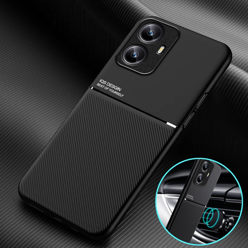Для Realmi C55 5G кожаная текстура, магнитный держатель, для RealmeC55 Realme C55 C 55 55C чехол RMX3710 6,72 