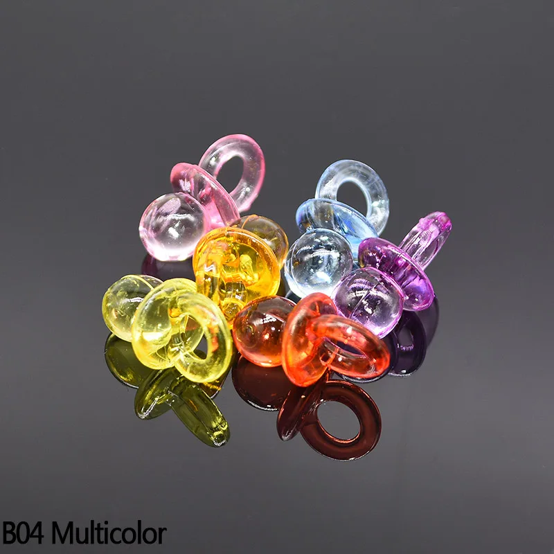 Мини-пустышки акриловые CYZIWEI multicolor 50 шт.