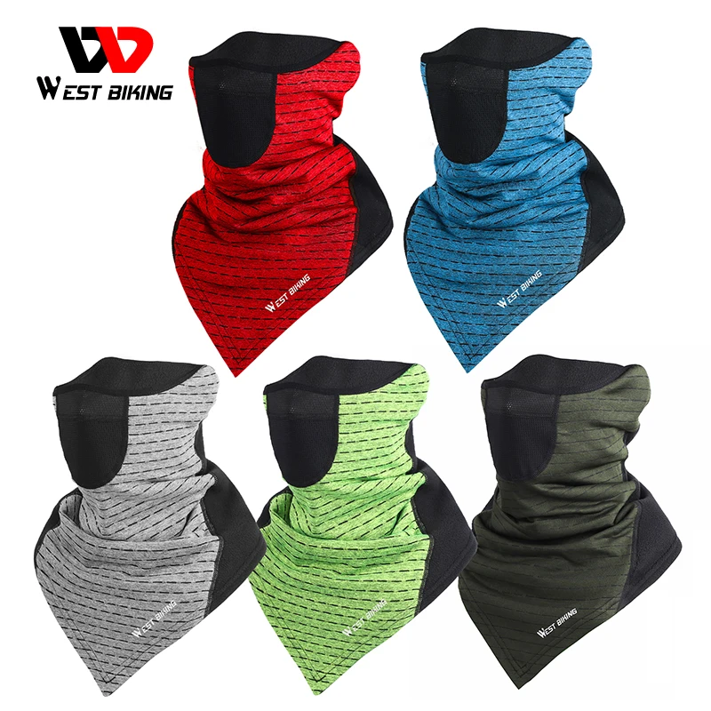 

WEST BIKING Winter Cycling Scarf Half Face Cover Sport Neck Warmer Windproof Bicycle Bike Outdoor Training Running Warm Bandana