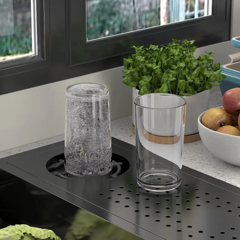 Скрытая Черная кухонная раковина скрытая Одиночная чаша из нержавеющей стали