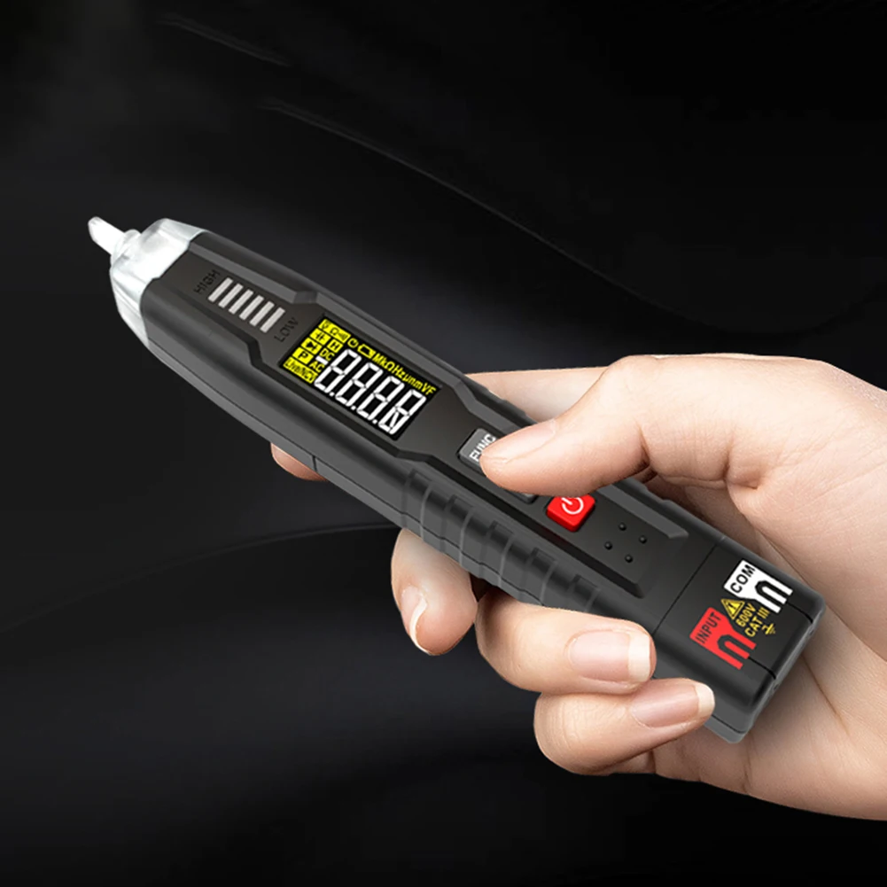 

Умный Цифровой мультиметр HT122A, 600 В, тип ручки, 4000 отсчетов, переменный/постоянный ток, сопротивление напряжения, емкость, частота, Бесконтак...