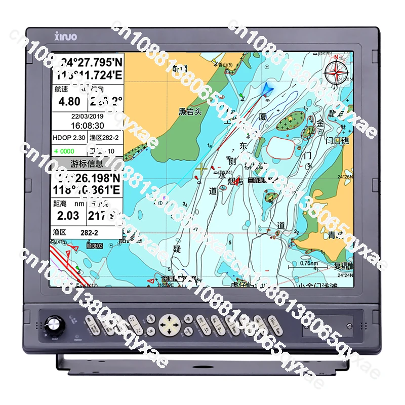 Морское электронное устройство с большим экраном XINUO 17-дюймовый GPS-картплоттер в