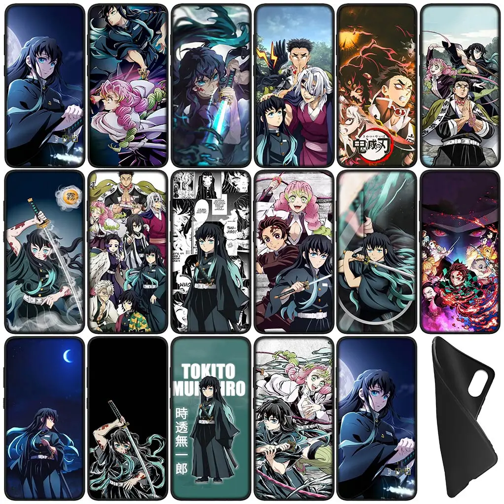 Muichiro Tokito Demon Slayer Daki TPU Case for Samsung Galaxy S22 S21 S20 Fe Ultra S8 Plus + S7 Edge M15 Phone Cover Casing