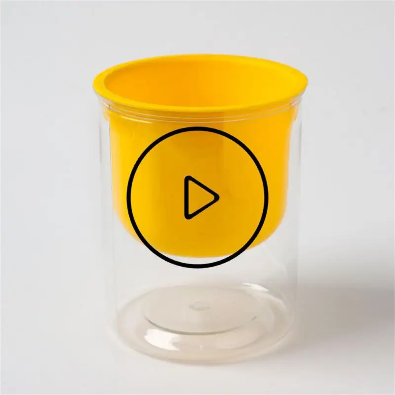 

Automatic Water Flower Pot Macaron Color Straight Pot Flower Plant Waterers Garden Home Simple Transparent Irrigation System Pot