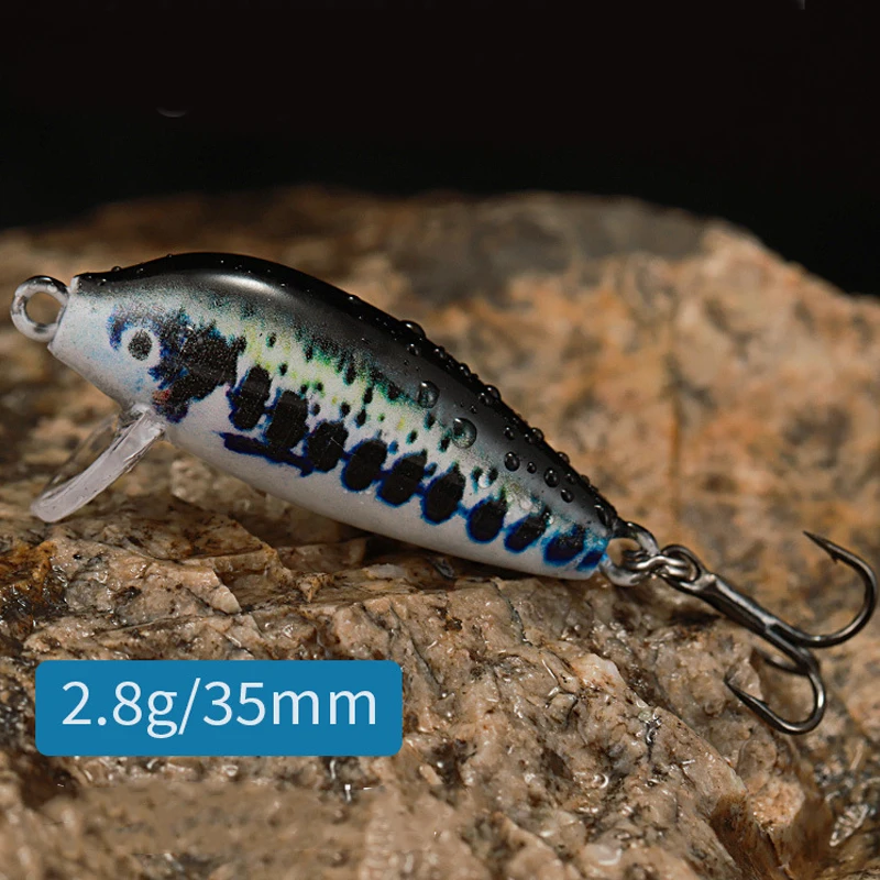 

Fishing Lure 2.8g 35mm Sinking Minnow Jerkbait Wobbler Freshwater Trout Perch Bait Rolling Fishing Bait Rockfishing