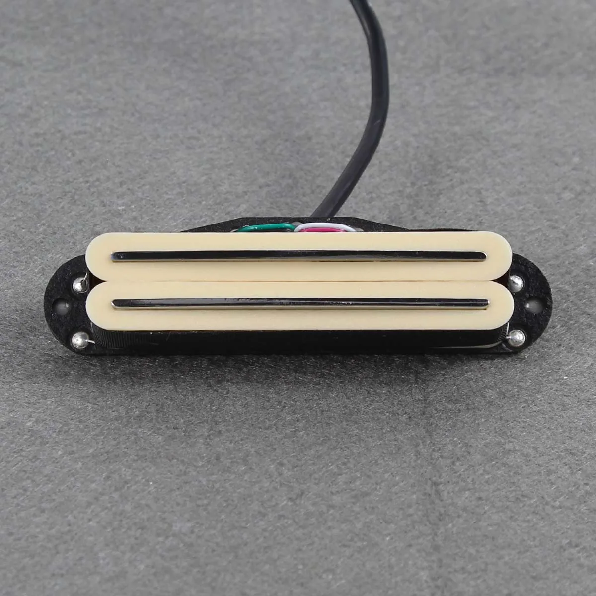 FLEOR Yellow Alnico 5 Mini Hot Rails Гитара Humbucker Пикап 4-провода для ST/SQ гитарные части