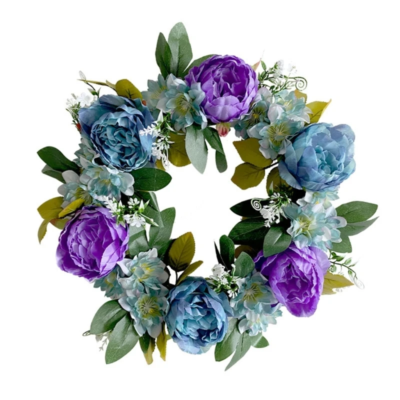 

Versatile Door Hanging or Christmas Ornament European Floral Wreath