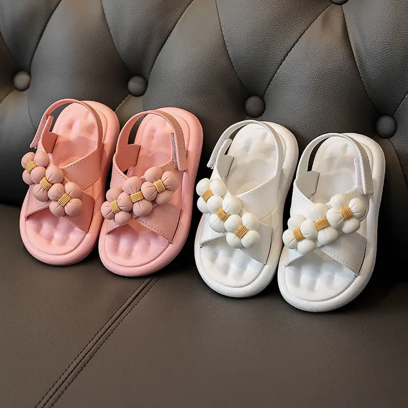 

2022 New Girls Sandals Baotou Beach Shoes 2-6 Years Old Children Non-slip Soft Bottom Children's Sandals Non-slip Summer Sandals